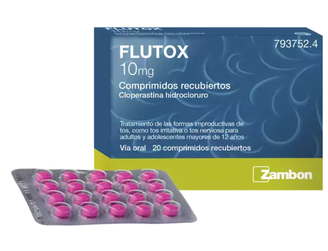 pastillas para la tos seca Flutox